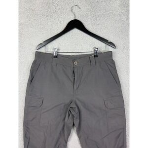 Eddie Bauer Pants Mens 34x30 Gray Nylon Cargo Hiking Outdoor Travel Utility Mens